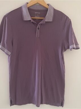 Apt. 9 Men's Lilac Polo with Contrast Collar